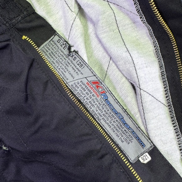 K1 RaceGear Speed 1 Karting Suit Level 2 Black White Blue 5XS Kids Jumpsuit - Picture 7 of 16